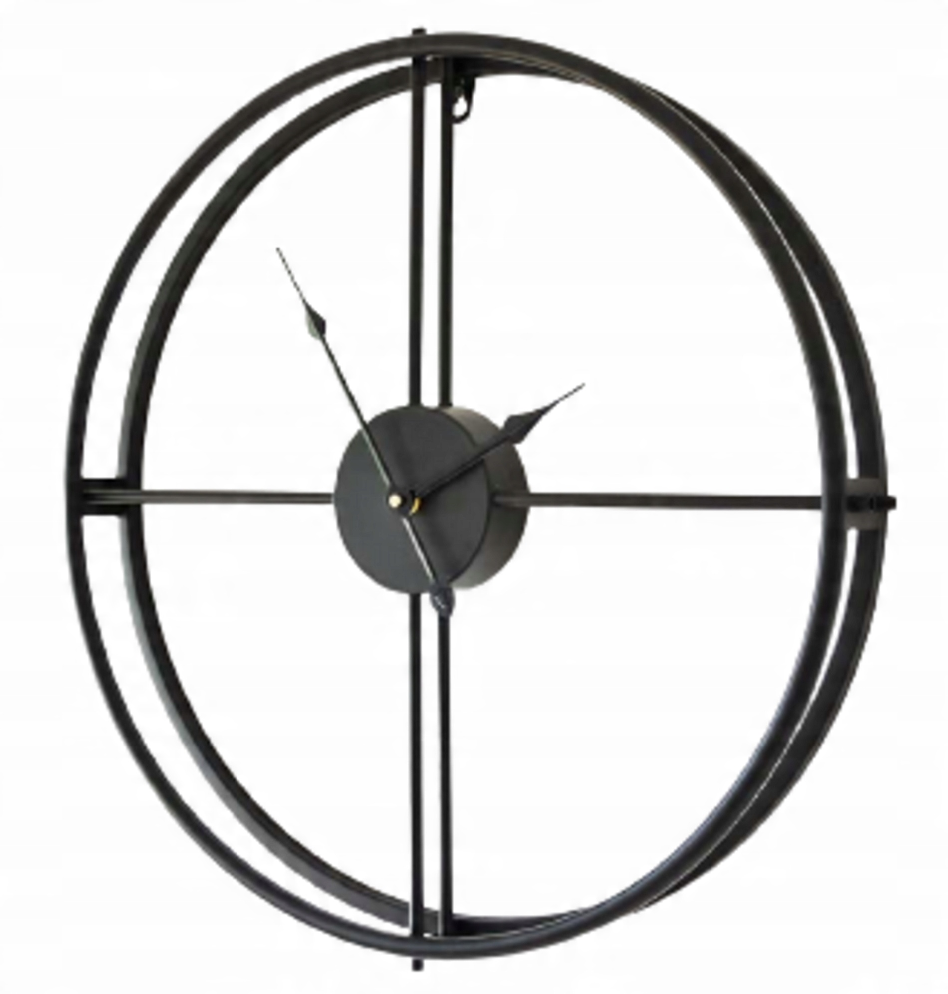 

Metalowy Zegar Ścienny 50 CM Czarny Loft Vintage