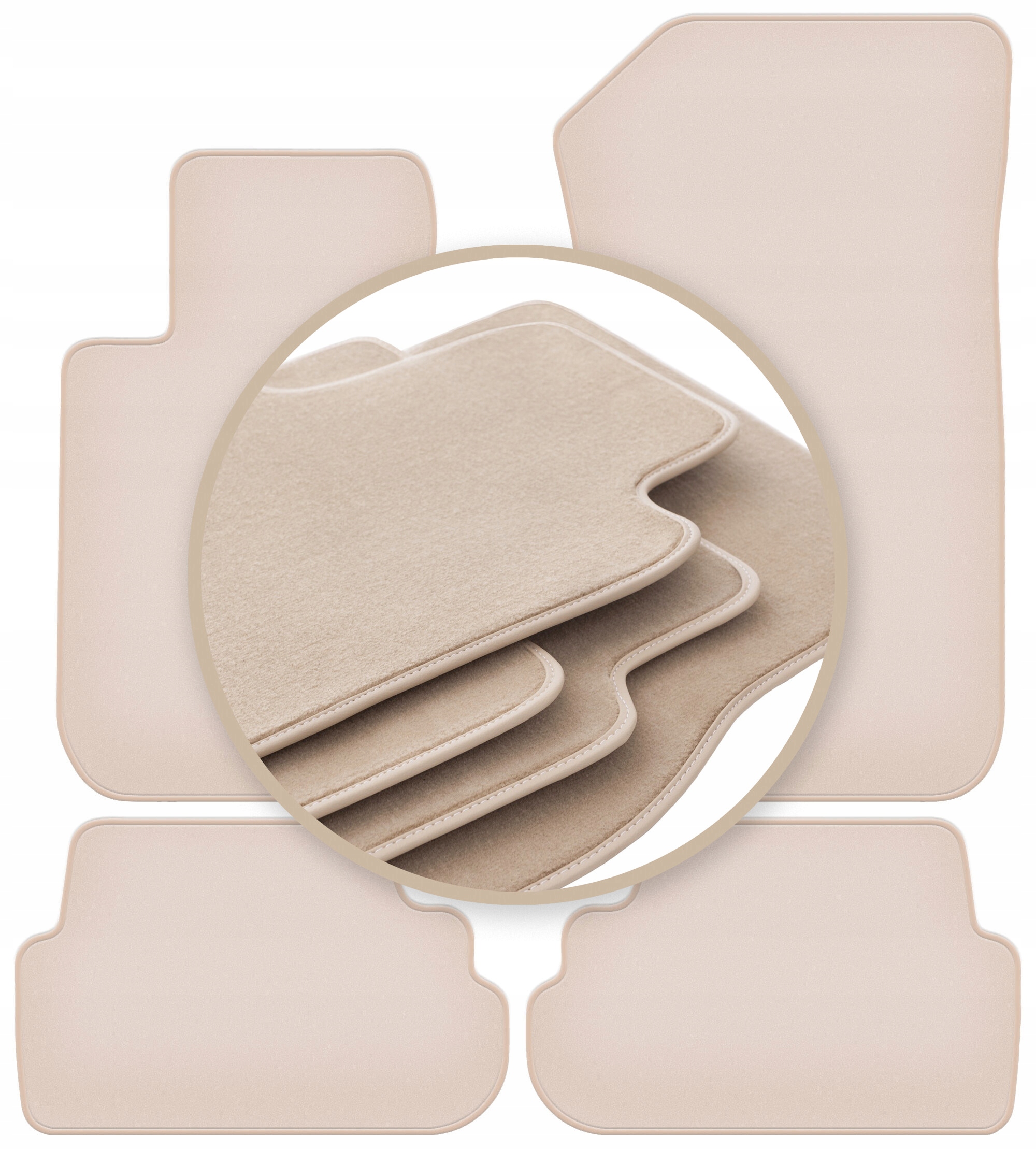 Velúrové koberčeky 10 mm Premium pre: Bmw 1 E88 kabriolet 2004-2011