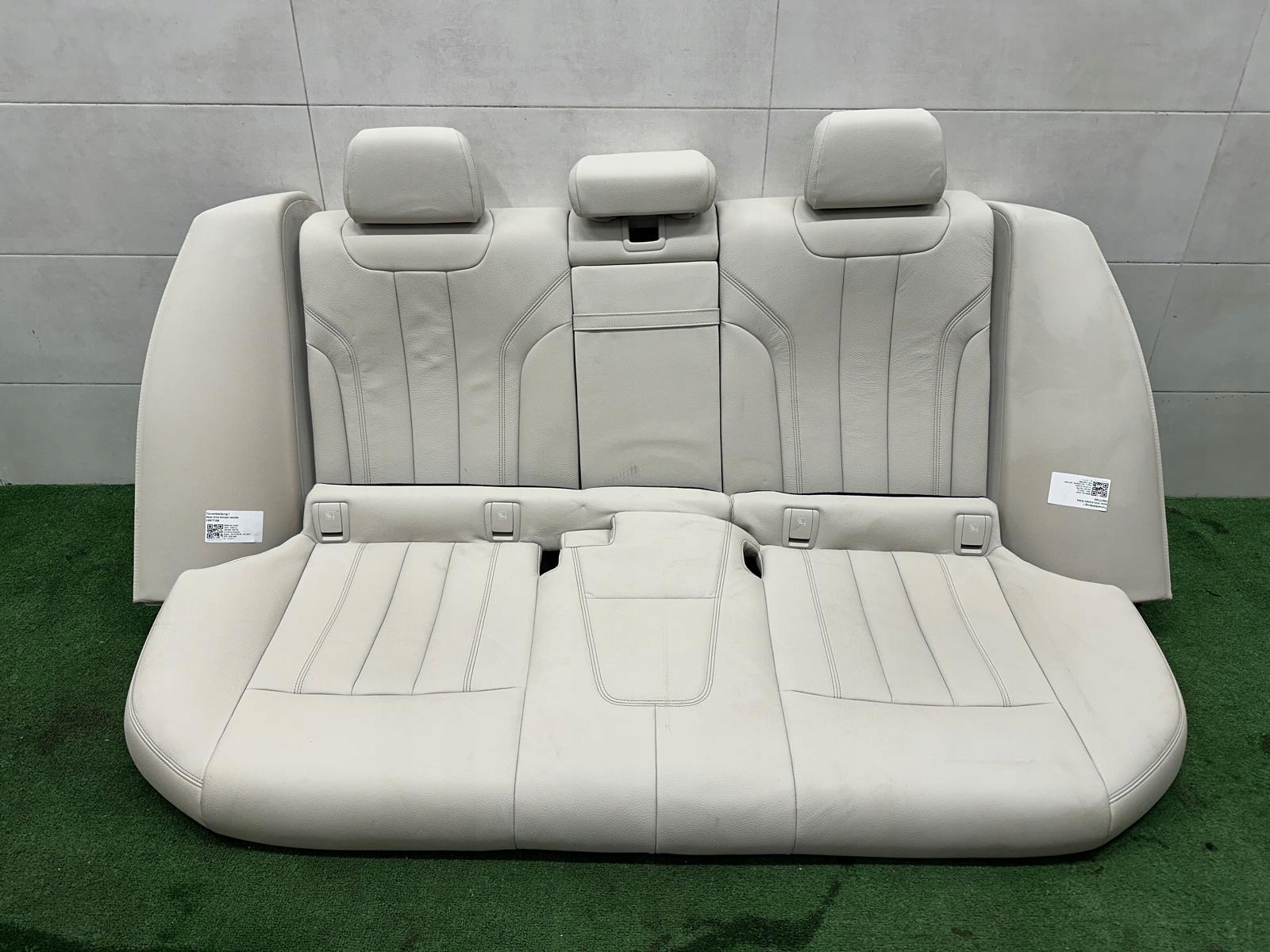 BMW 5 G30 Sitz heck hinten ELFENBEINWEISS