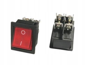 

Przełącznik kołyskowy On-off 16A 250V Red śrubowy