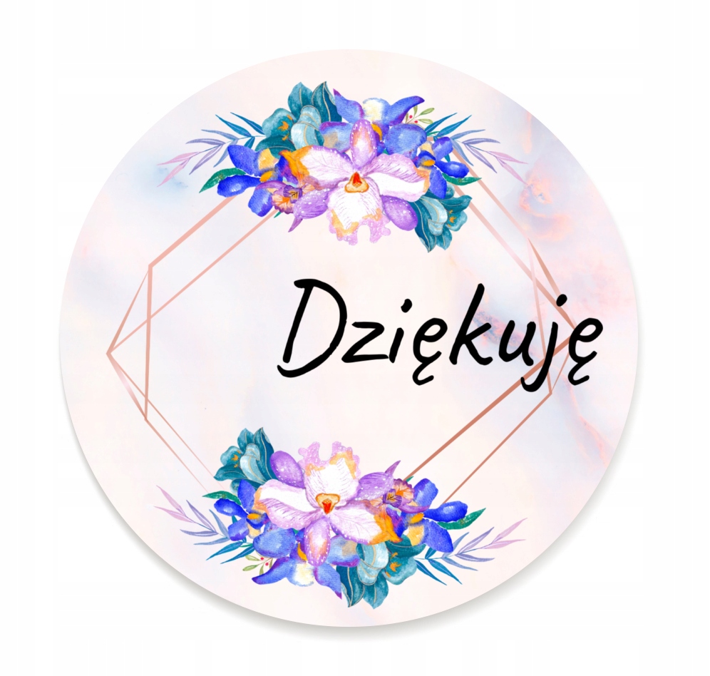 

Naklejki ozdobne Dziękuję etykiety 24 sztuki