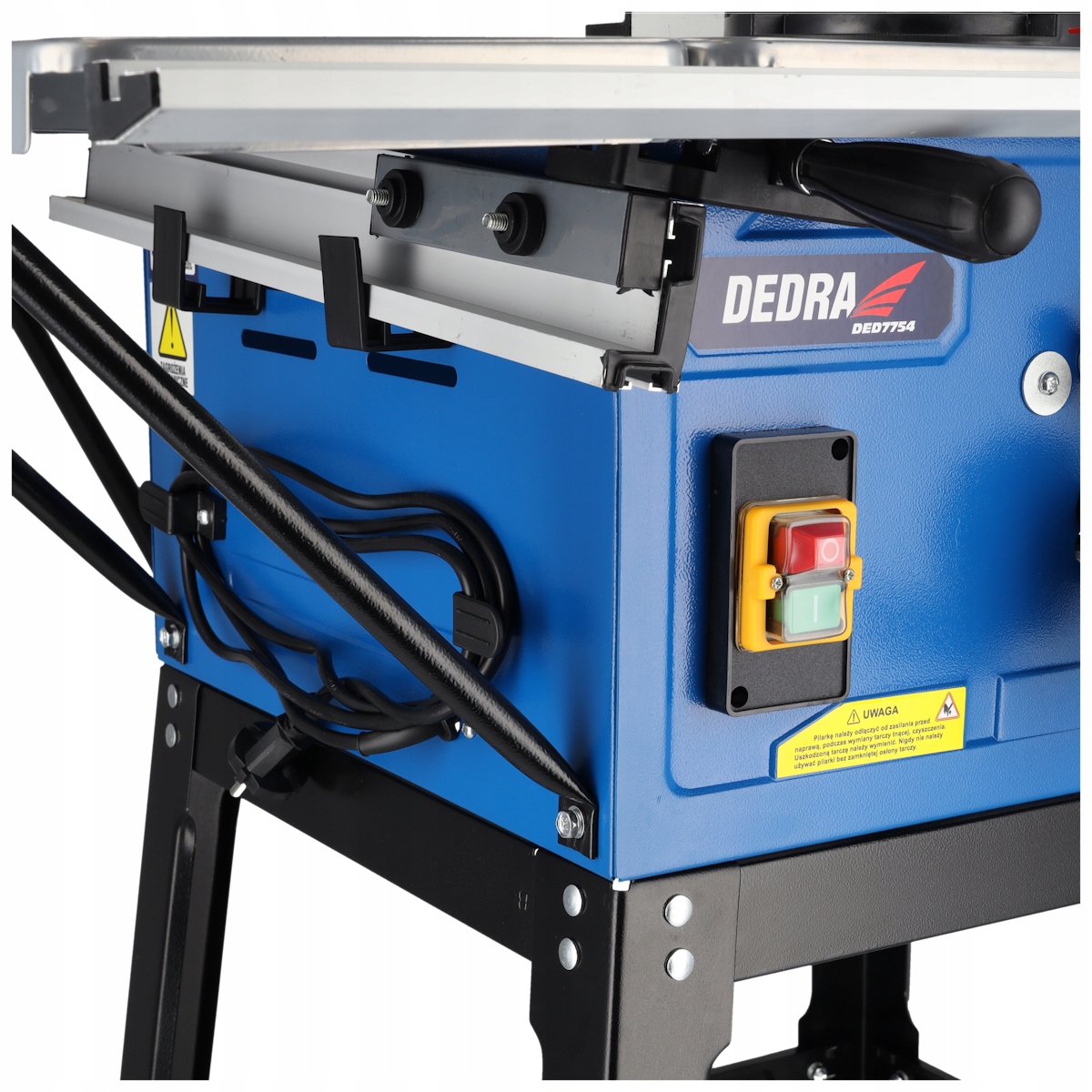 PIŁA STOŁOWA DEDRA CYRKULARKA PRZECINARKA DREWNA Stalowa obudowa Stabilna Prędkość obrotowa 4500 rpm