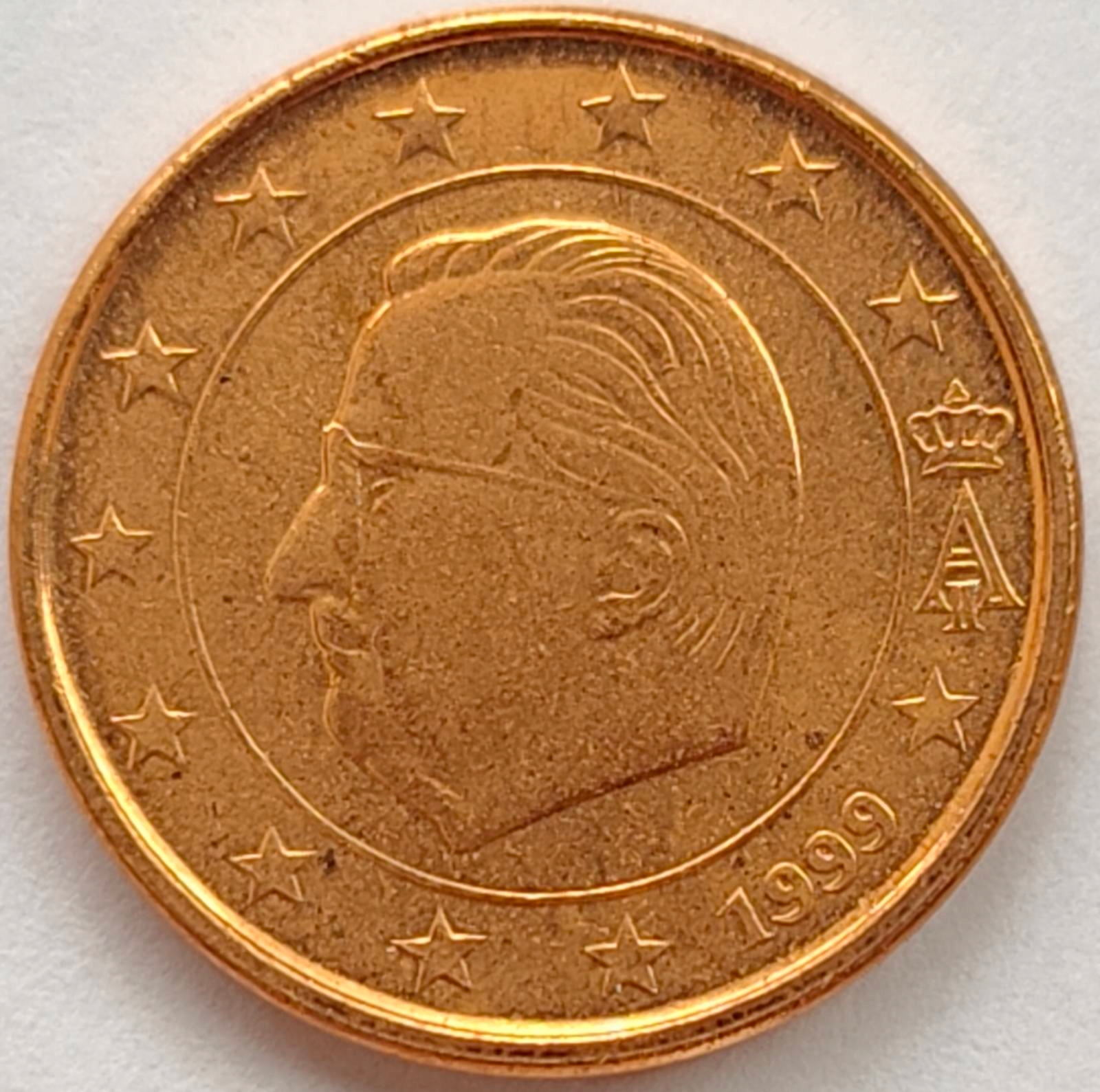 4011 - Belgia 1 eurocent , 1999