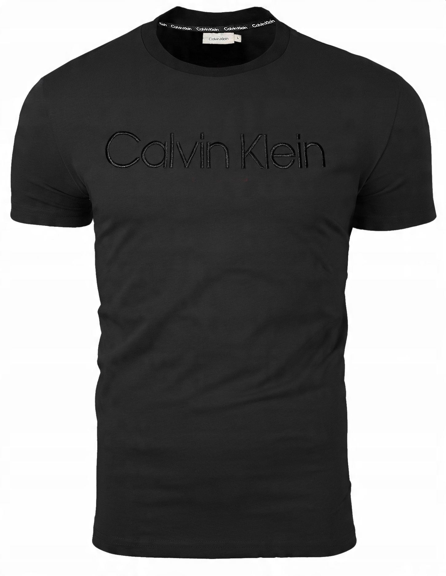 

Calvin Klein T-shirt Koszulka Czarna Logo Haft / S