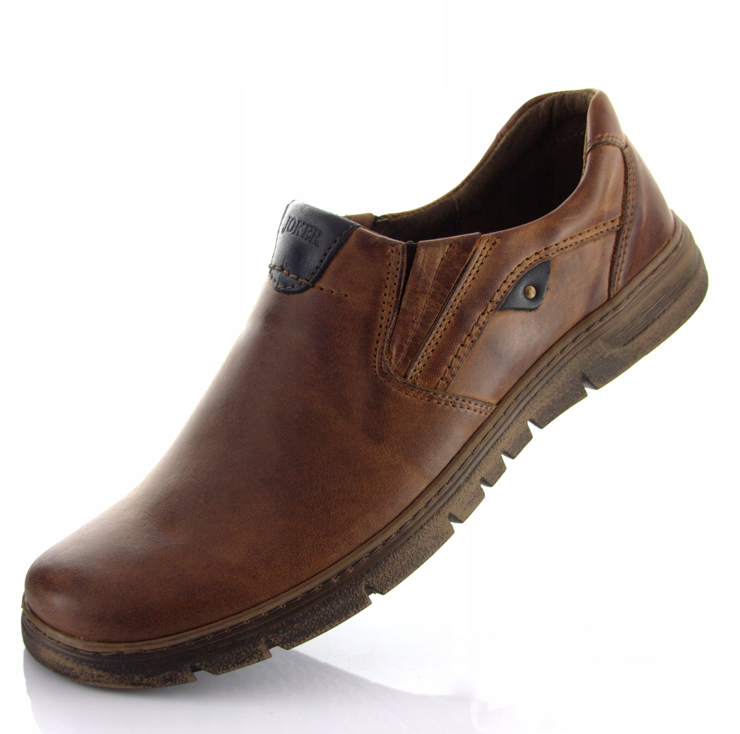 BUTY męskie SKÓRA naturalna POLSKI 507 br JOKER 42 Model 507 br