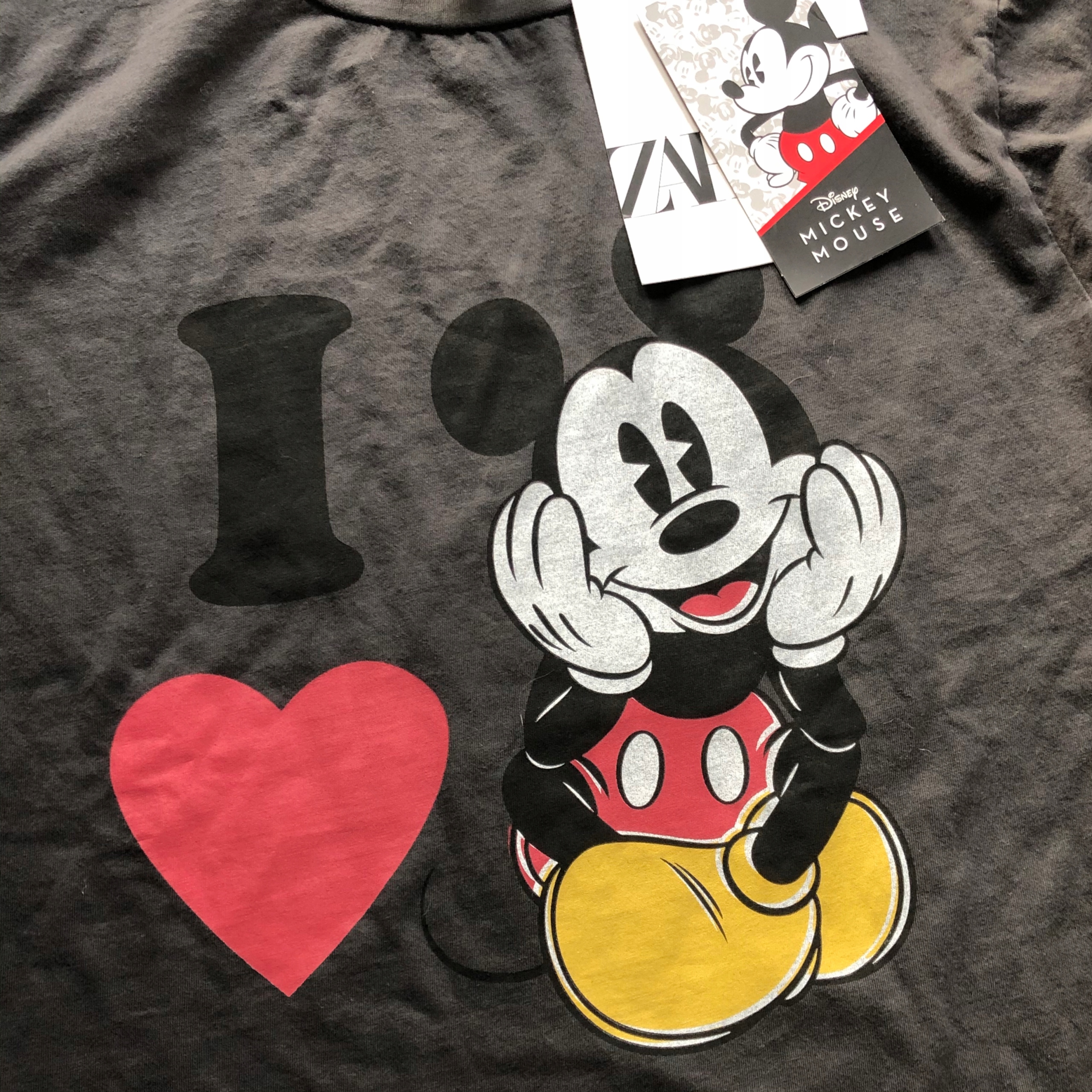 ZARA MICKEY MOUSE Koszulka MIKI DISNEY S Wzór dominujący bez wzoru