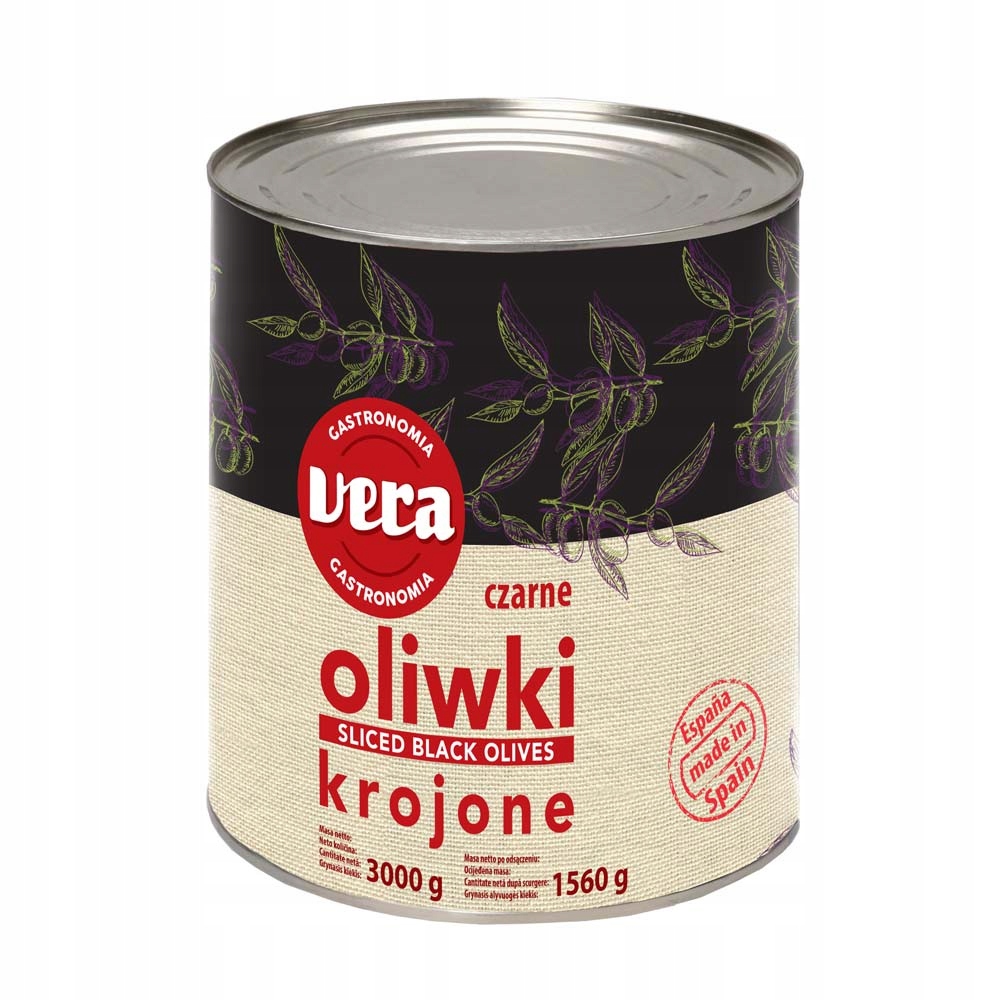 

Oliwki Czarne cięte 3050G Gastronomia