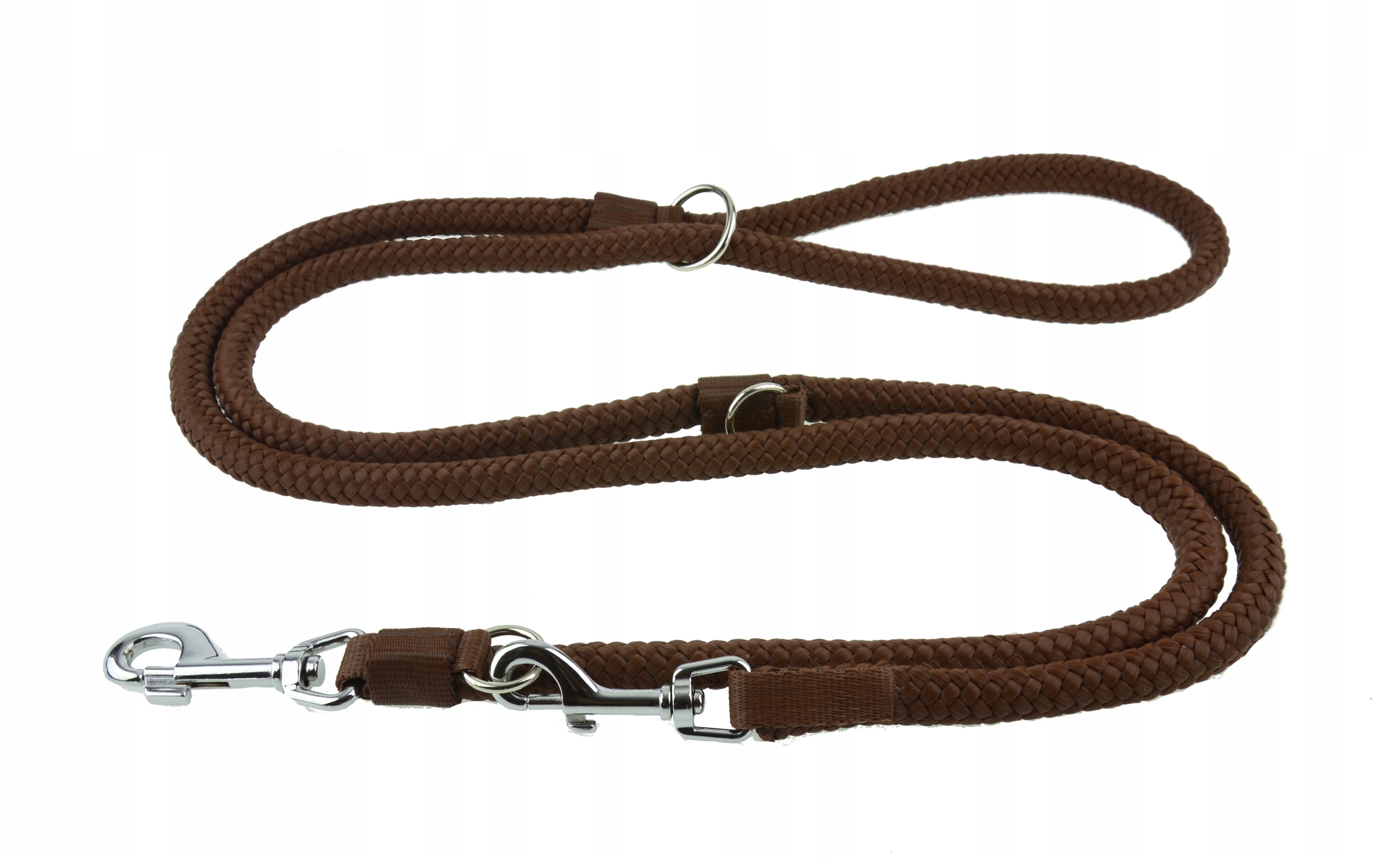 Levně Vodítko pro psa Regulovatelné lanko Tlustá 5,0 m/1,4 cm Champion Hnědá