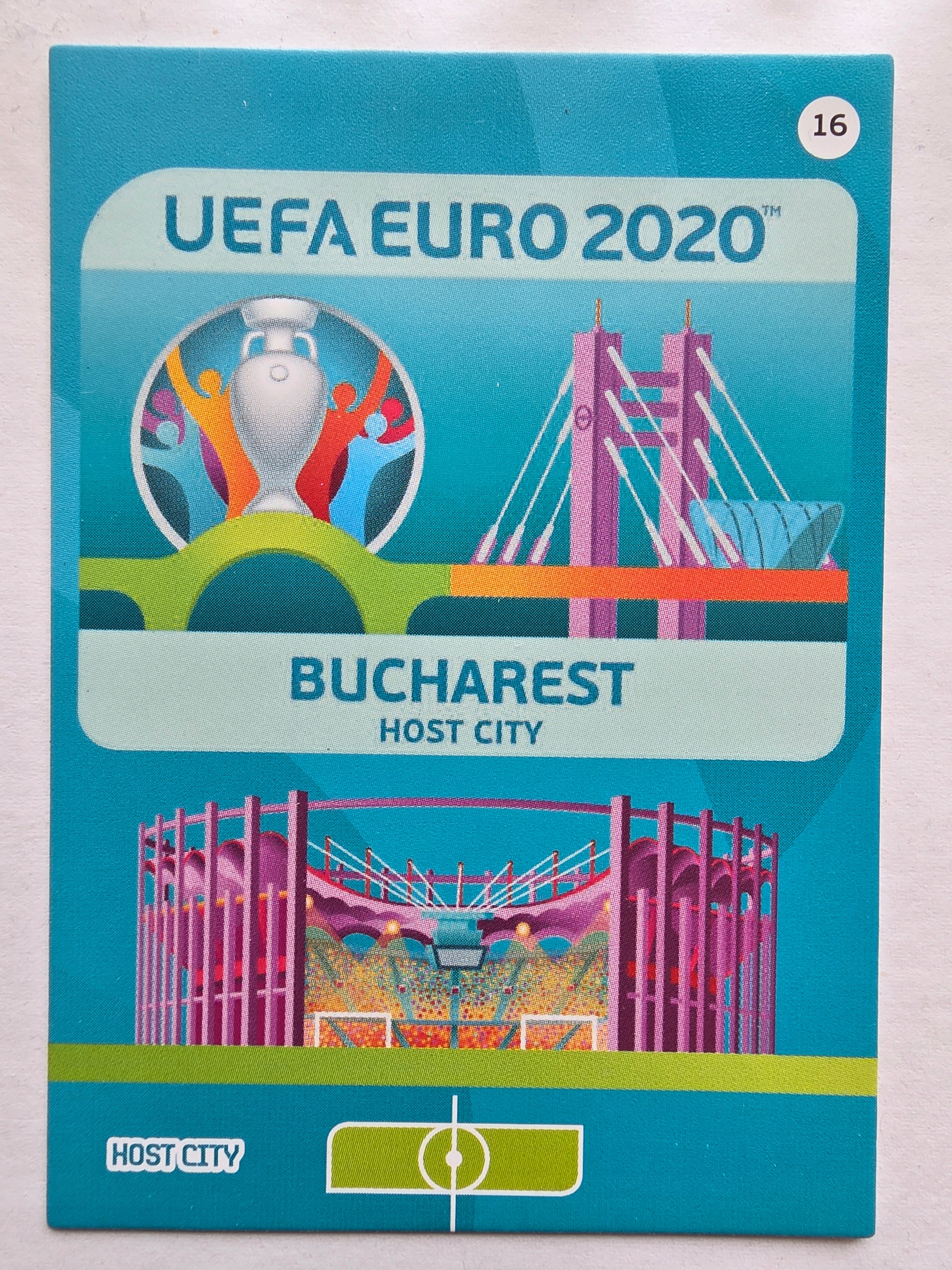 2020 Panini Euro Host City Bucharest Nr 16 /EO2