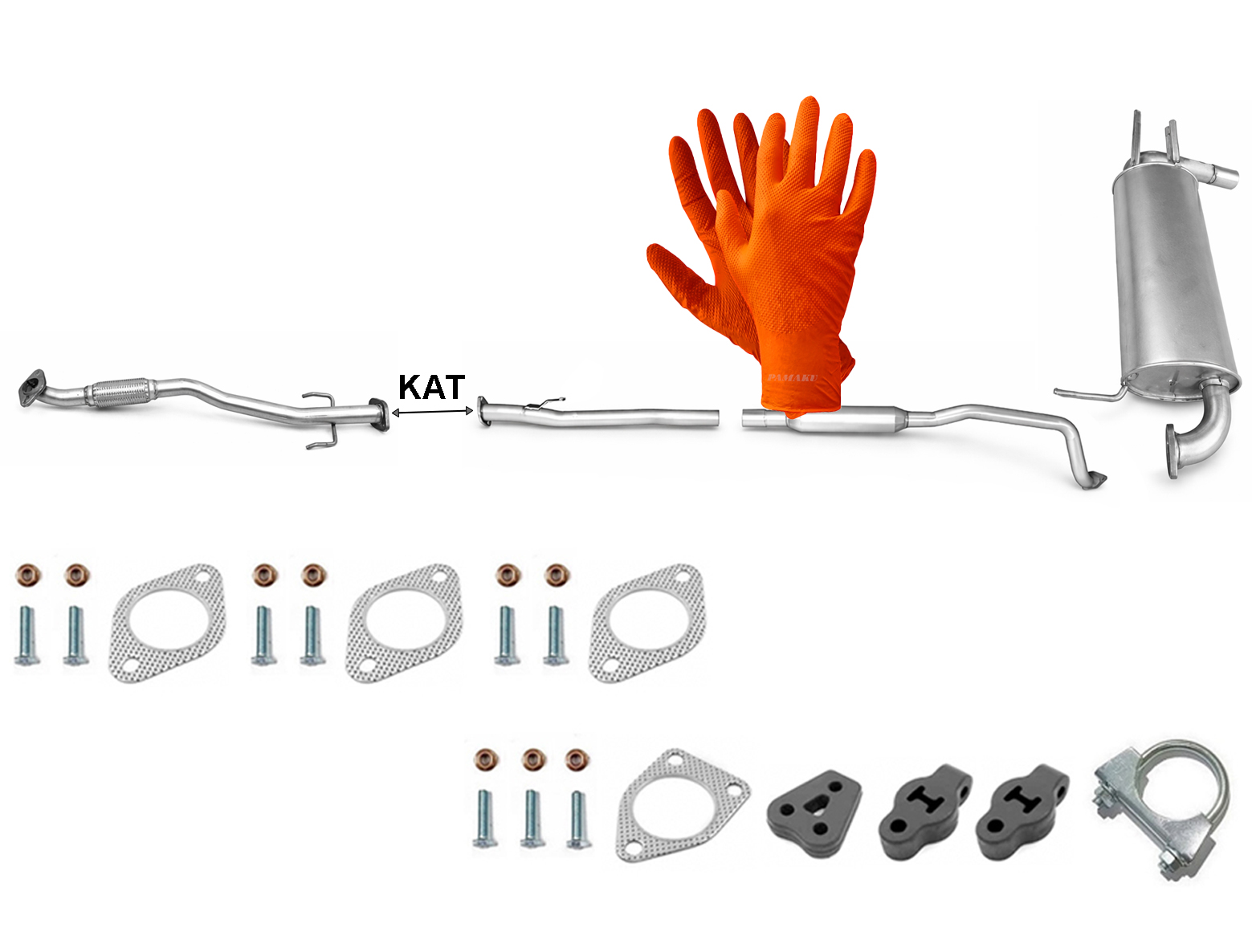 Mitsubishi Outlander 2.0i 16V 4WD 100 kW (2003-2008) Výfukový Systém