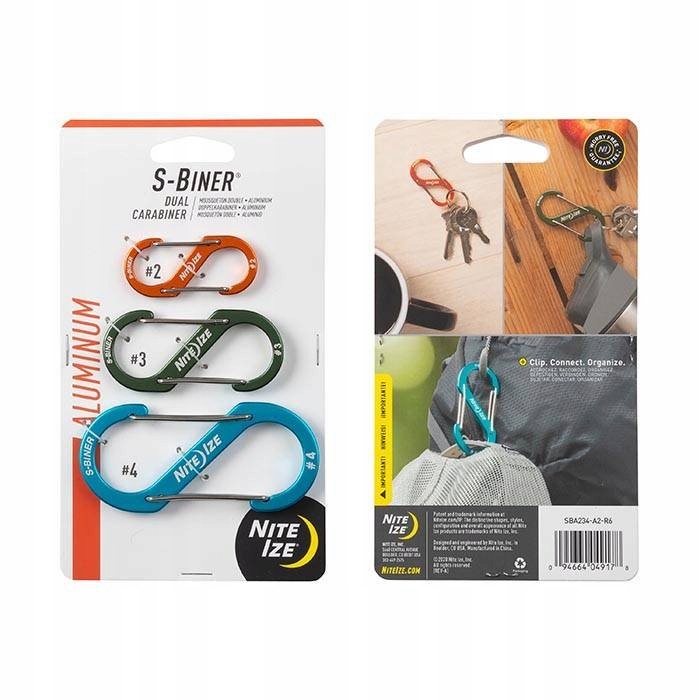 Nite Ize Karabinek aluminiowy S-Biner Dual Carabiner Combo 3 szt