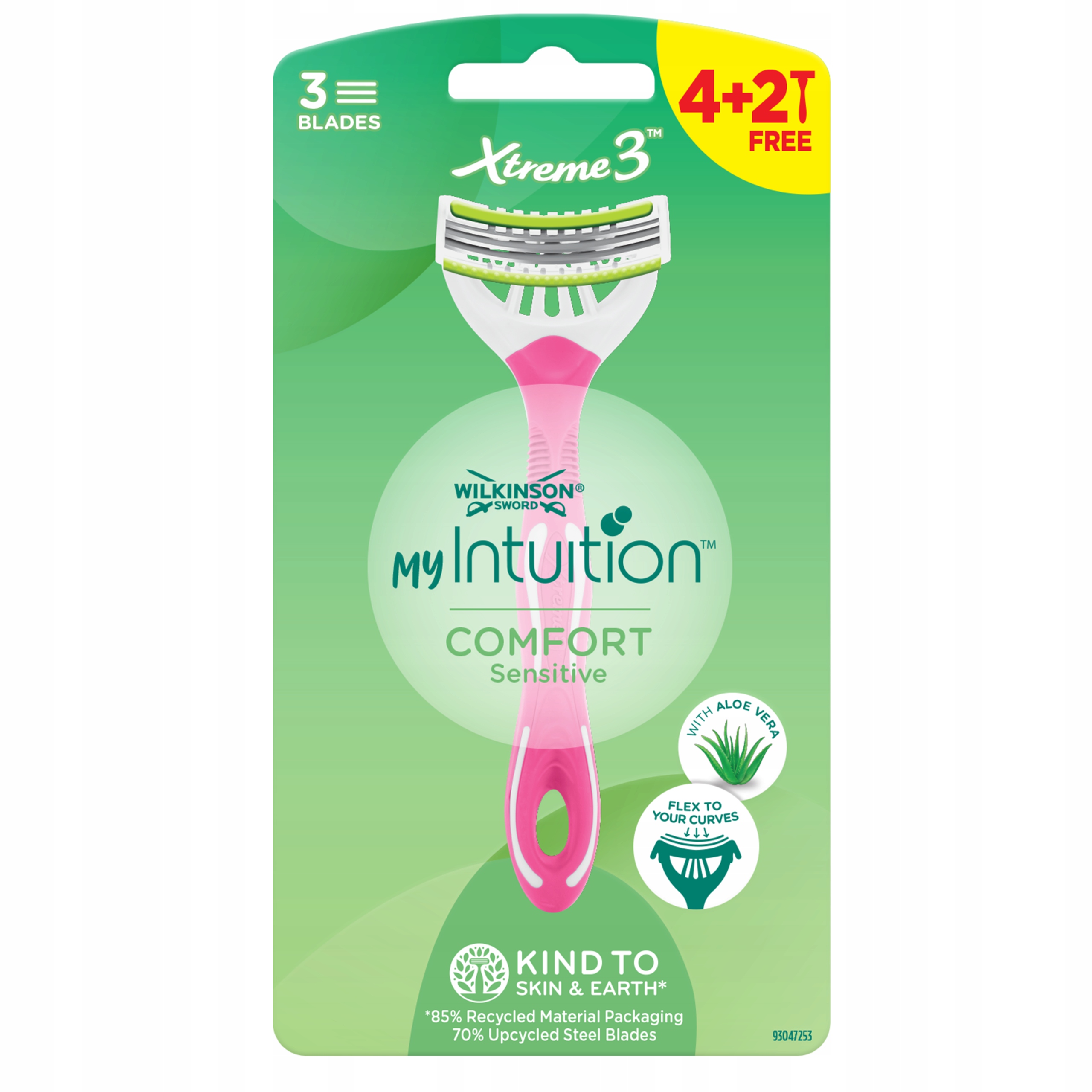 Wilkinson Sword my Intuition Xtreme 3 Sensitive, na jedno použití 1 ks