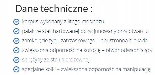 KŁÓDKI GERDA KMZ60 12 SZTUK SYSTEM JEDNEGO KLUCZA Marka Gerda
