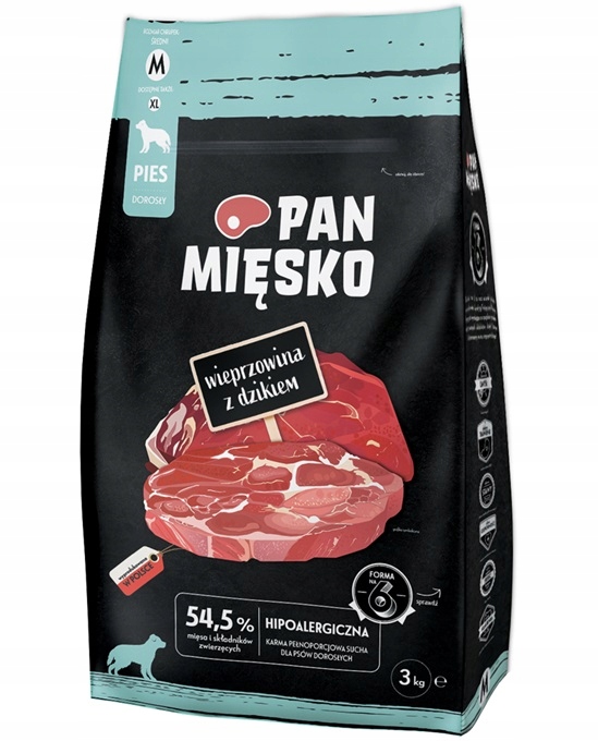 Levně Pan Mięsko Vepřové s divočákem 3 kg Křupky M