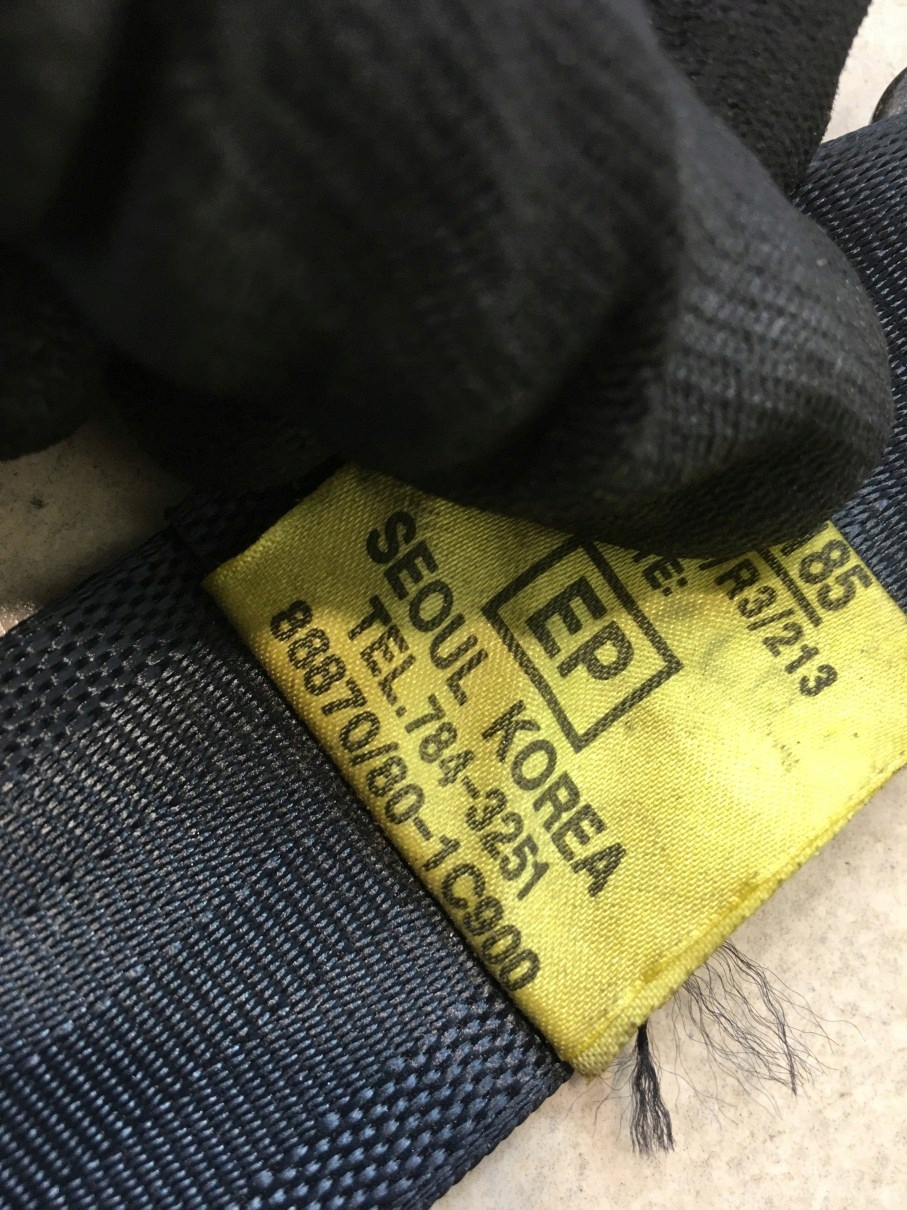 tension belt safety right front GETZ 88880-1C900BJ