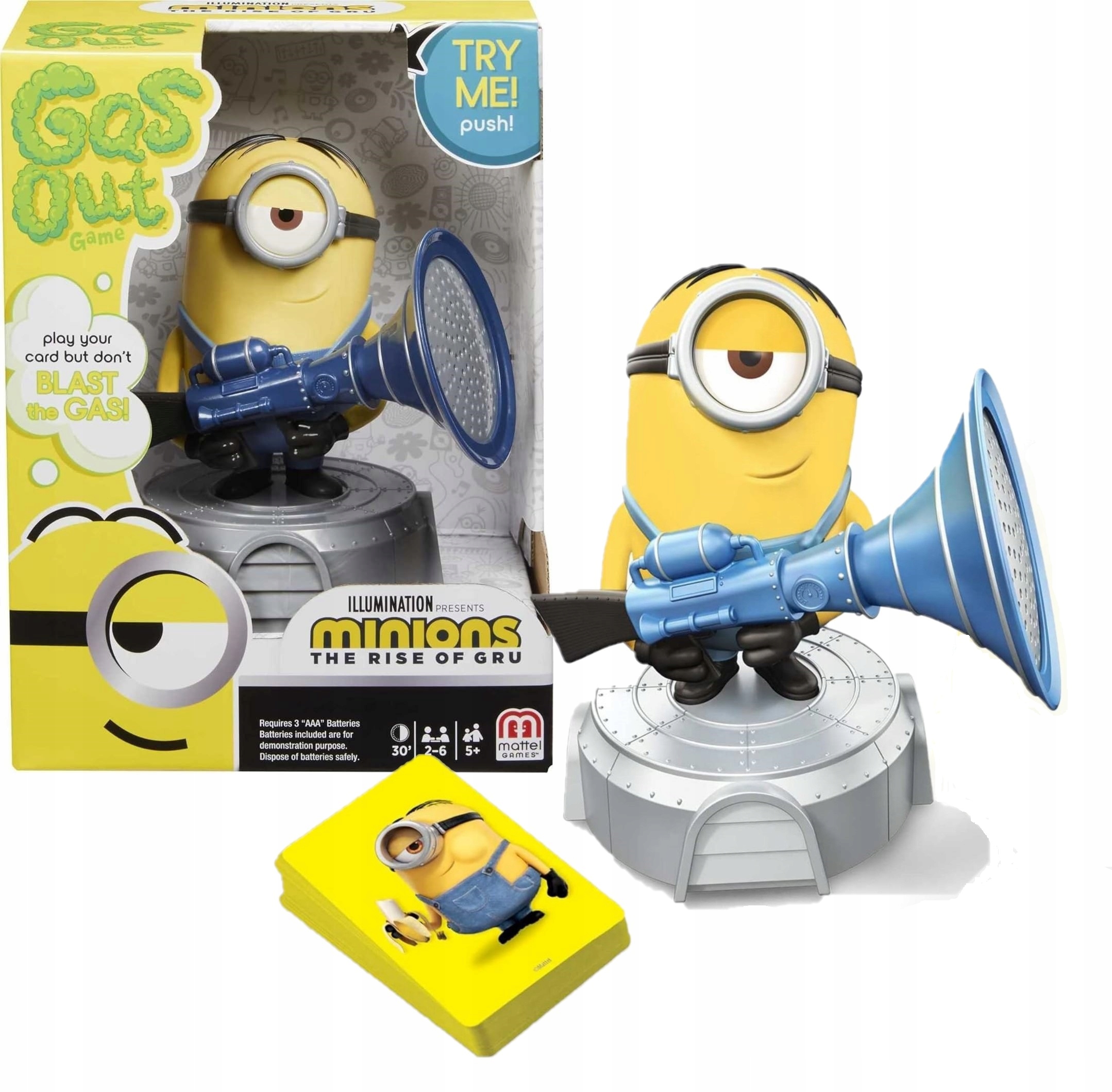 MINIONKI GAS OUT PIERDZIOSZEK Minionek Stuart Gra MATTEL GMC35