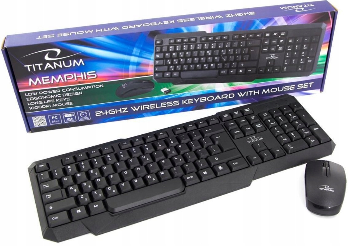 

Zestaw Titanum Klawiatura Multimedialna Mysz