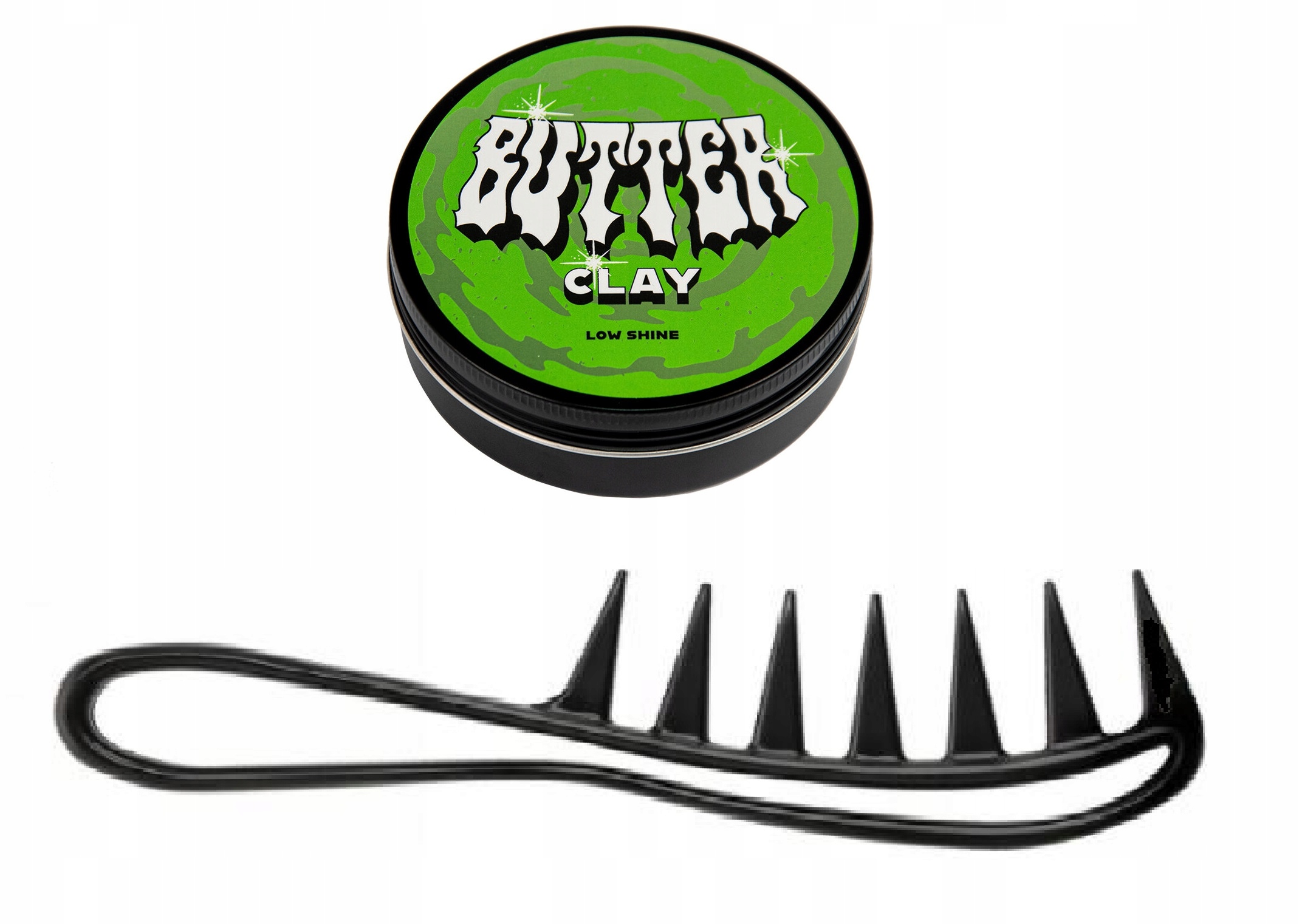 Sada Pan Drwal – Butter Clay – Vodní pomáda na vlasy 150 Ml a hřeben