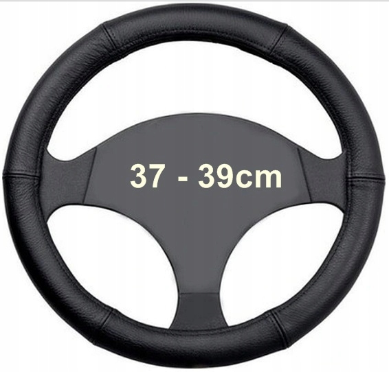 

Pokrowiec na kierownice 100% skóra roz. B 37-39cm