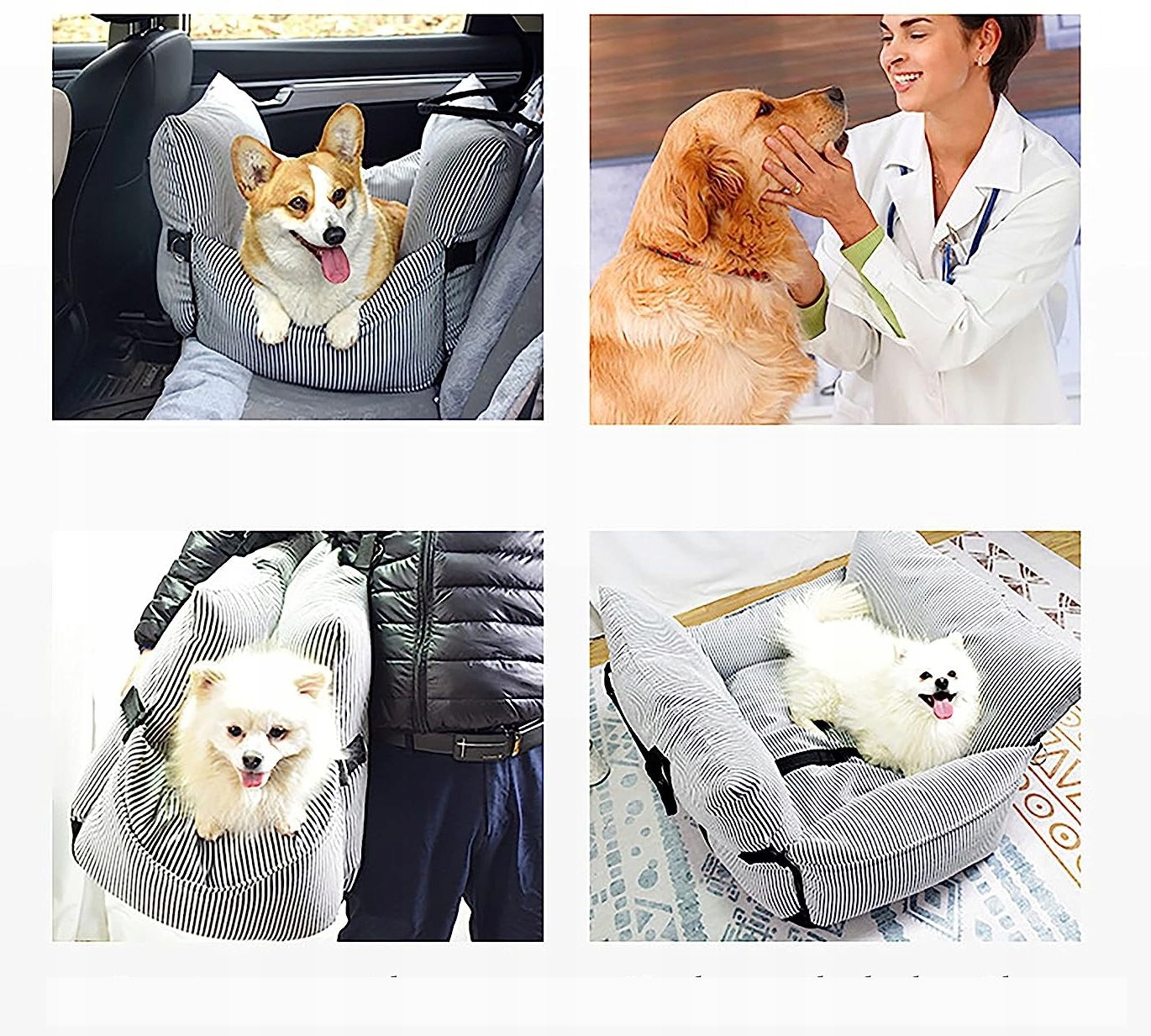 3w1 Torba - Transporter dla Psa fotelik do Samochodu duży rozmiar "L" C1R Rozmiar L