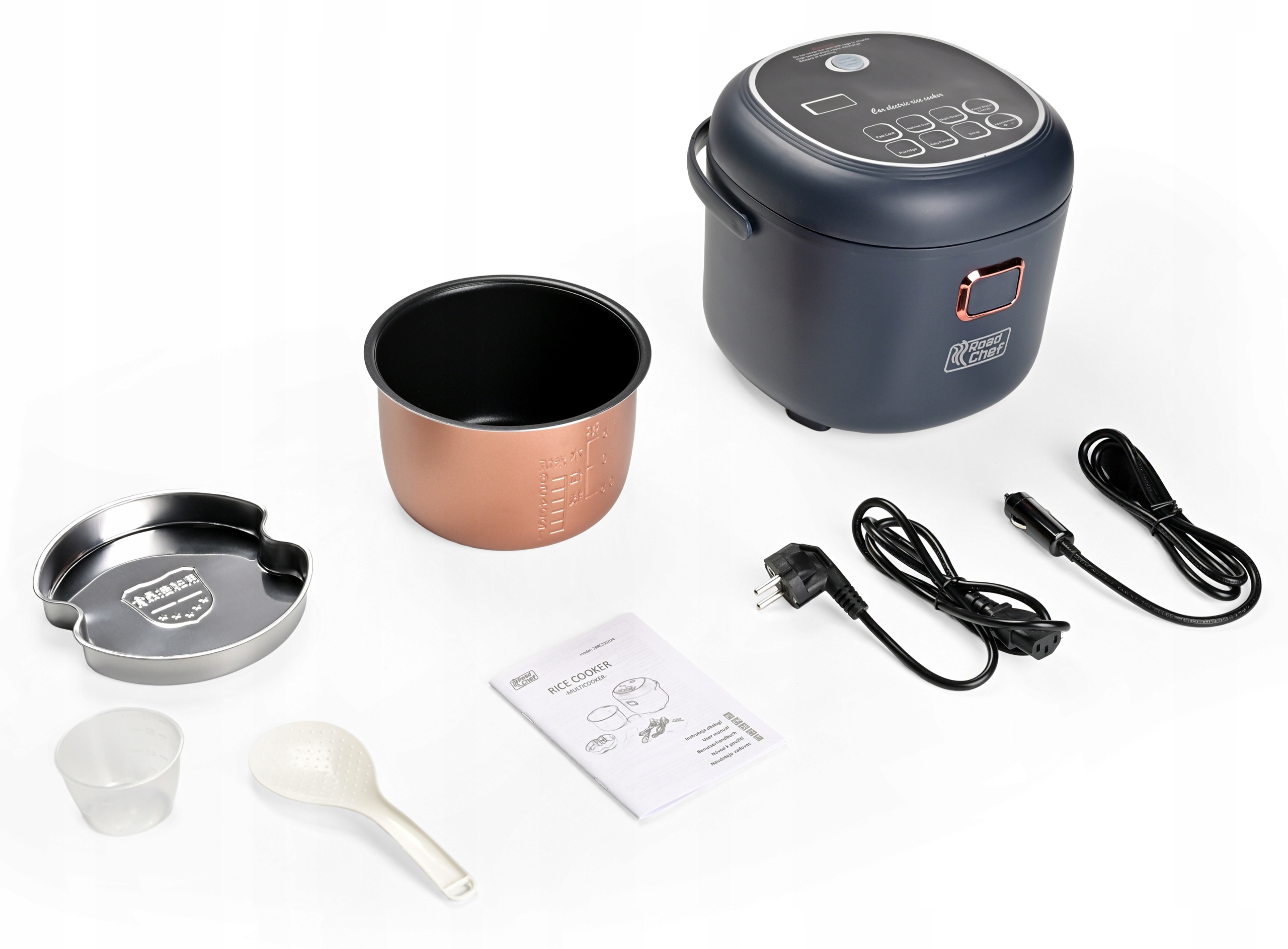 Szybkowar Ryżowar Multicooker Rice Cooker 12/24V 230V 120-350W Roadchef 2L