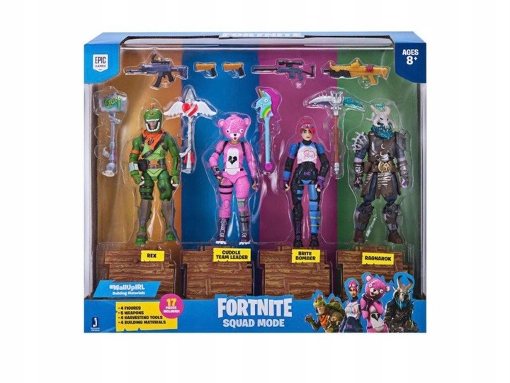 

Fortnite Squad Mode 4pak Figurki Rex Cuddle Brite