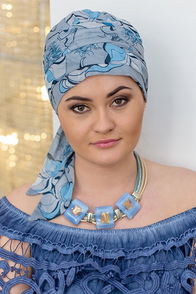CHUSTA AMELIA SZYFON MOUSSELINE Turbany LIDIA