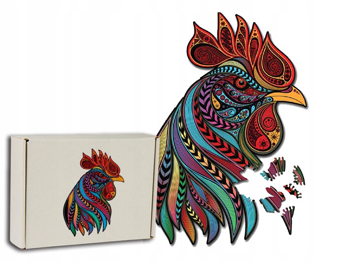 

Puzzle Drewniane dla dorosłych Kogut XL