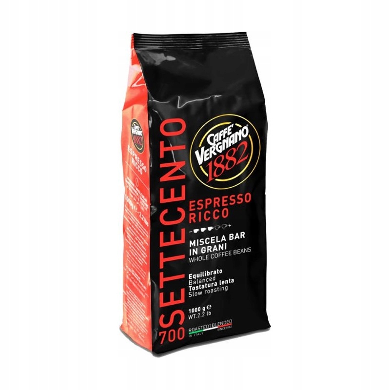 Vergnano 700 Settecento Espresso Ricco Coffee Kawa Ziarnista 1 Kg