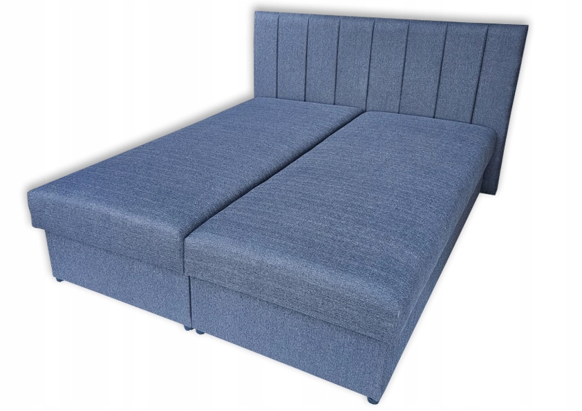 Łóżko dwuosobowe łóżko z pojemnikiem z topperem Marka DRD Group