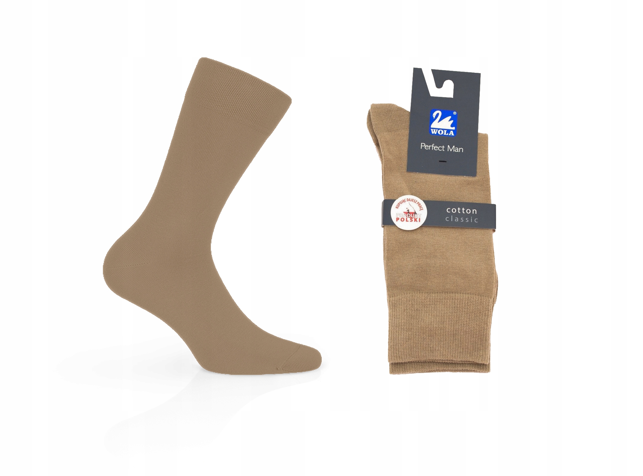 

Skarpety Wola Perfect Man bawełna beige E76, 45/47