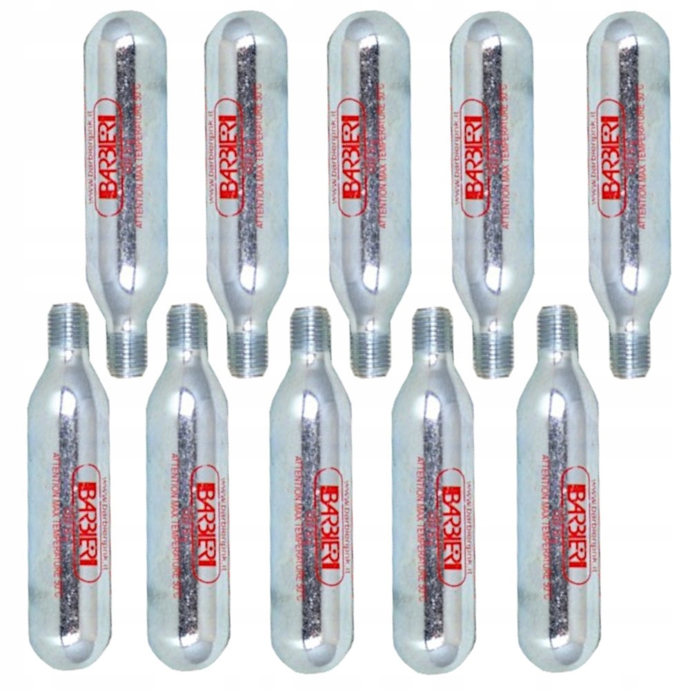 10 x Nabój CO2 12g Barbieri gwintowany