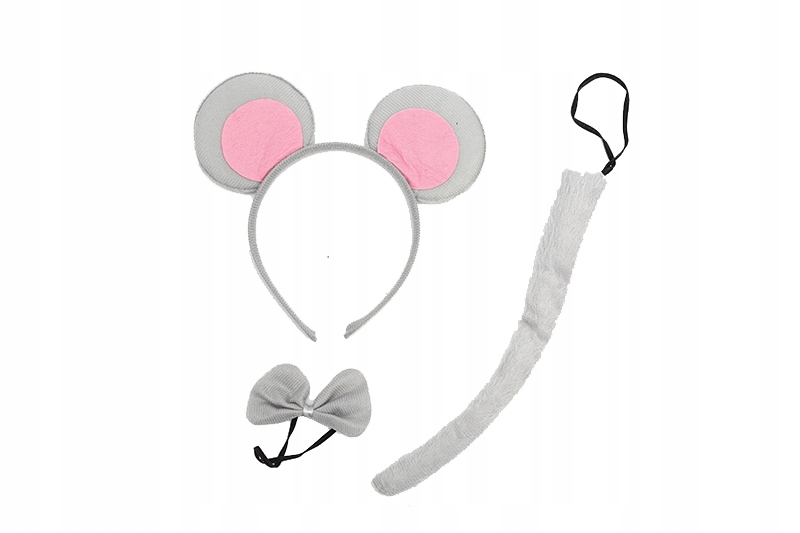 

Myszka Komplet Myszki Uszy Muszka Ogonek 3el.