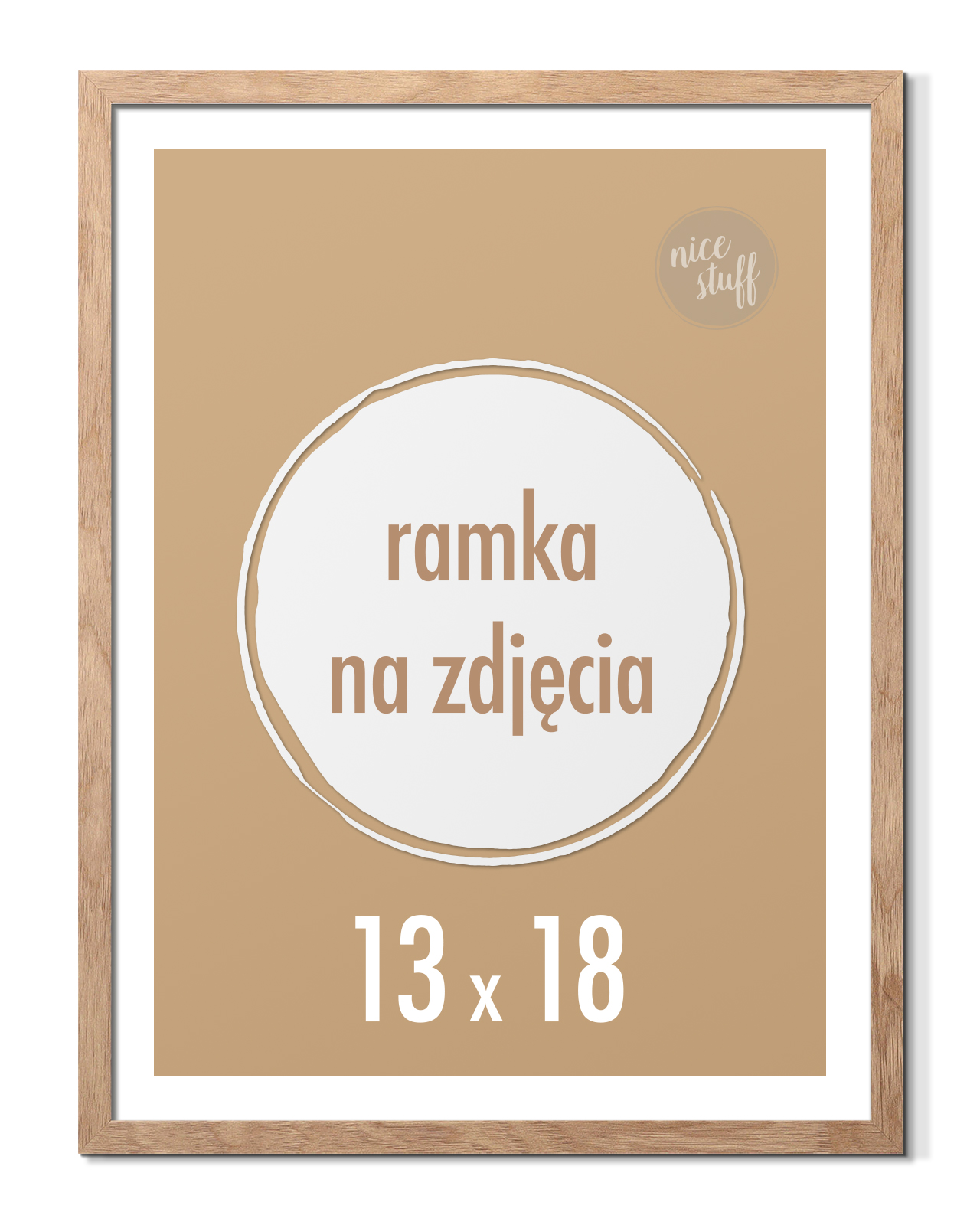 

Ramka na zdjęcia 13x18 cm B6 Ramki 18x13 brązowa