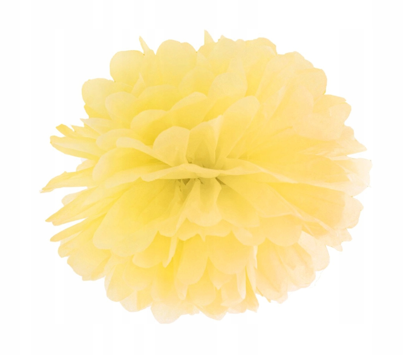 

Pompon Z Bibuły żółty Na Ślub I Wesele 25cm