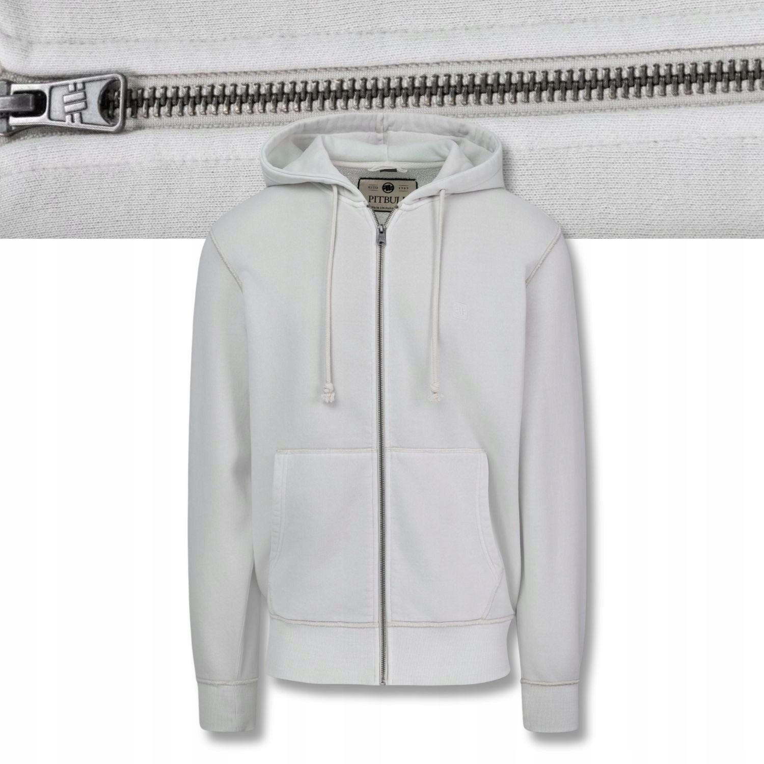 Pánská mikina s Rozepínací Mikina Pitbull s kapucí Hackett