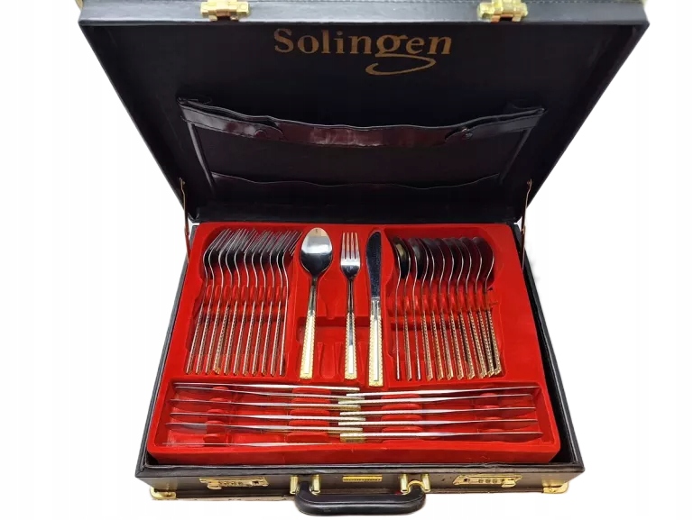SZTUĆCE SOLINGEN W WALIZCE 56 ELEMENTÓW