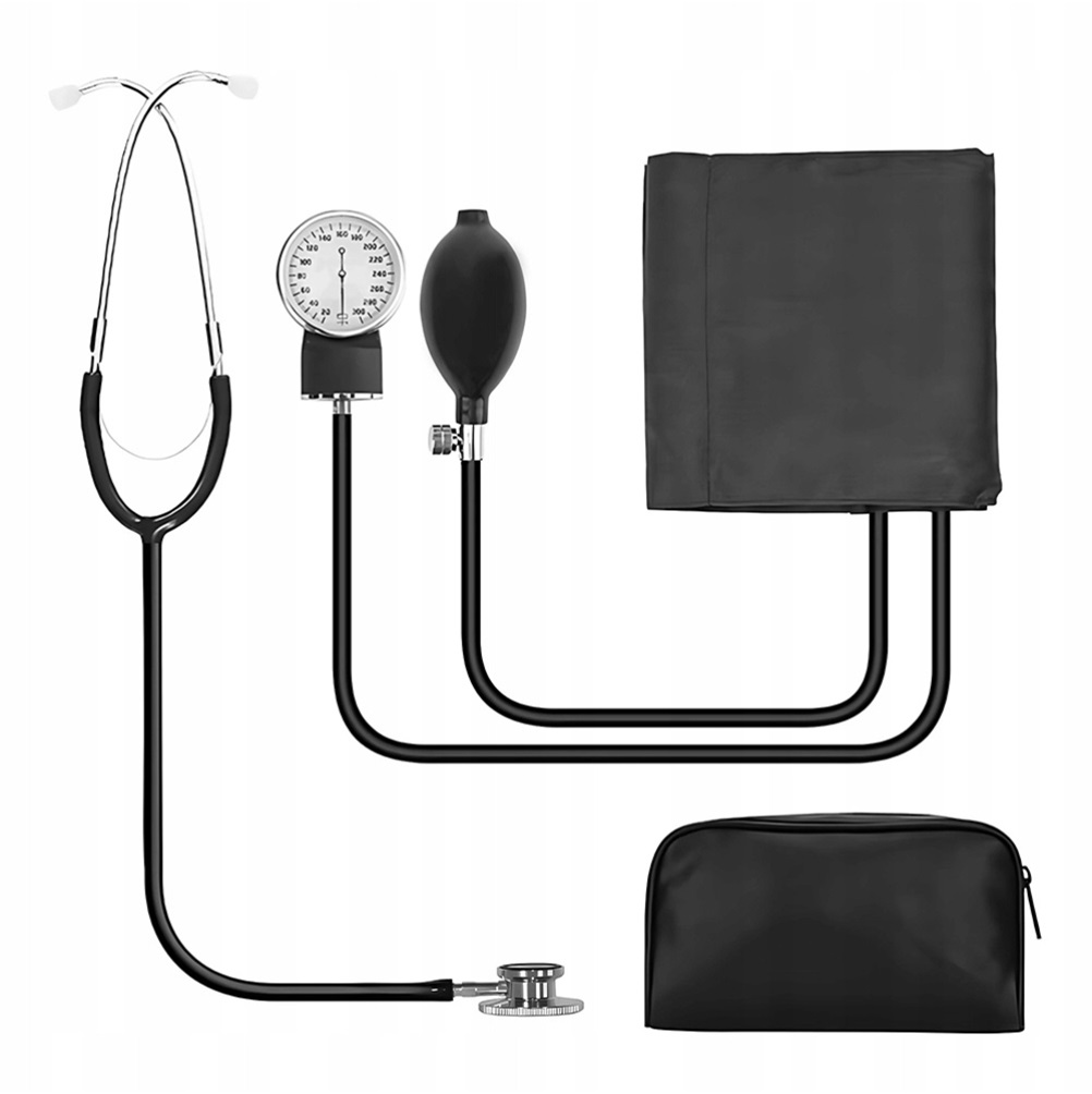 Ciśnieniomierz Ze Stetoskopem Zegarowy Mechaniczny Do Pomiaru Ciśnienia