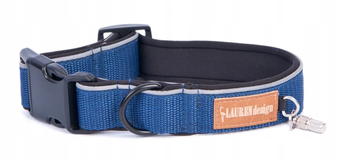 

Obroża Z Klamrą Rozm Xl Granat Czarny Neopren