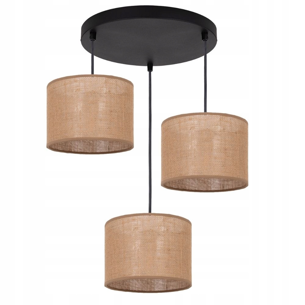 Skandinávská Lampa Stropní Svítidlo Závěsná Jutová Juta