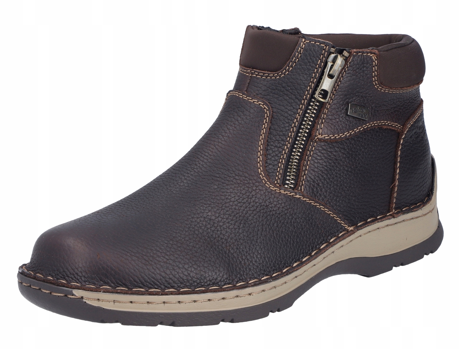 Pánské kotníkové boty kotníkové boty Rieker 05362-25 vel. 42 hnědé, Wool Tex