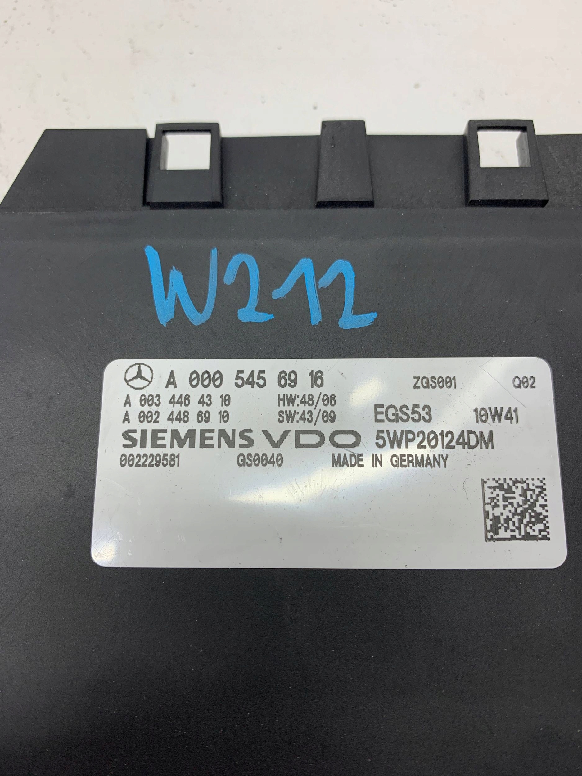Computer Bedienteil Getriebe getriebe A0005456916 MERCEDES W212 (2009-2012)