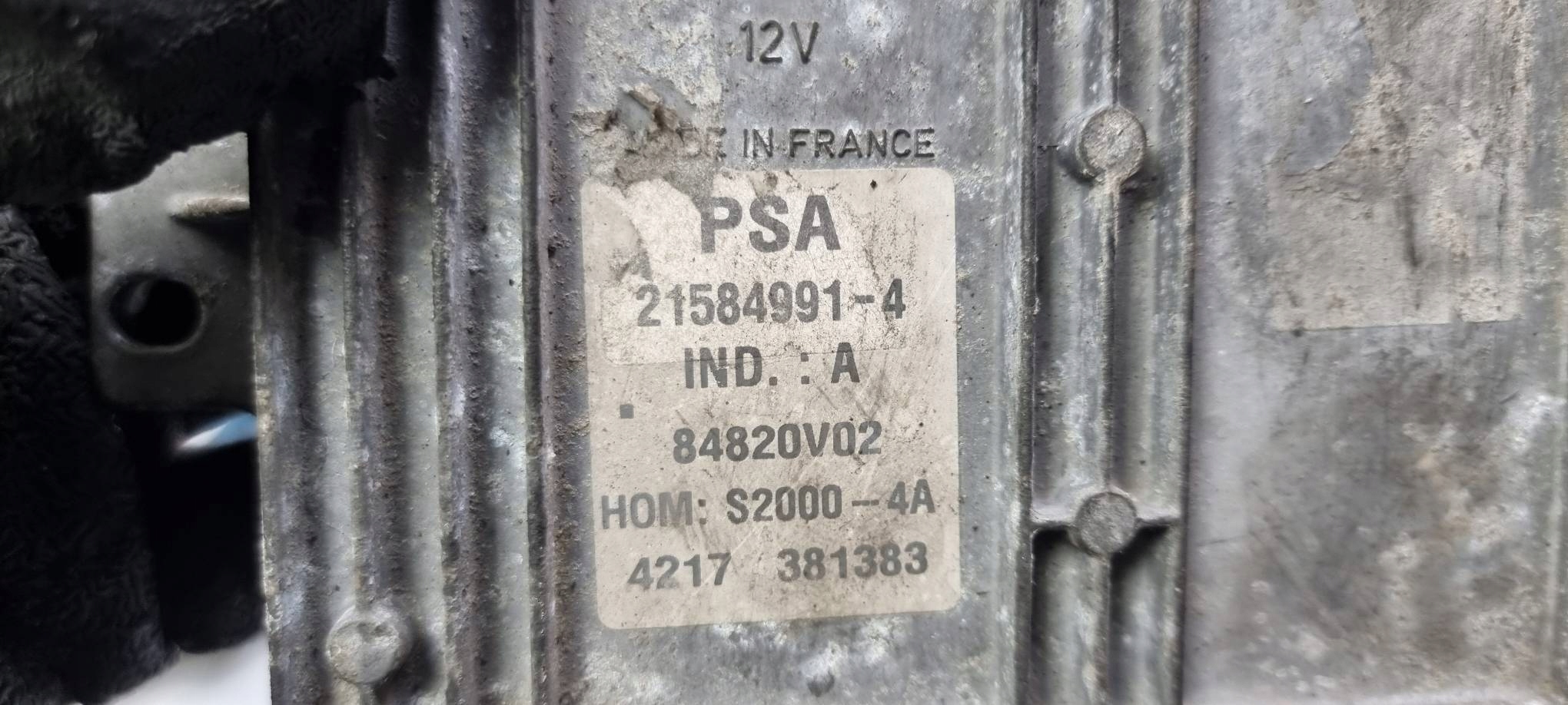 computer Motore ECU 9655004480 PEUGEOT 206