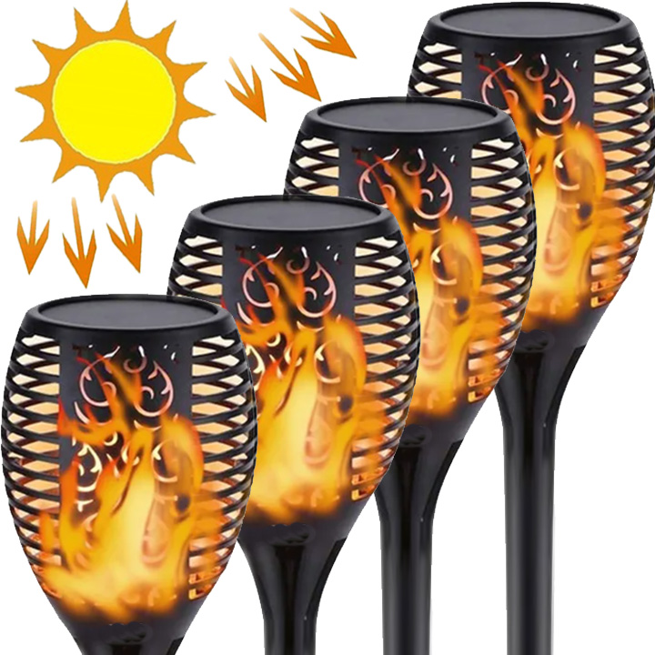 

Lampa Solarna Led Pochodnia Efekt Płomień Ogień