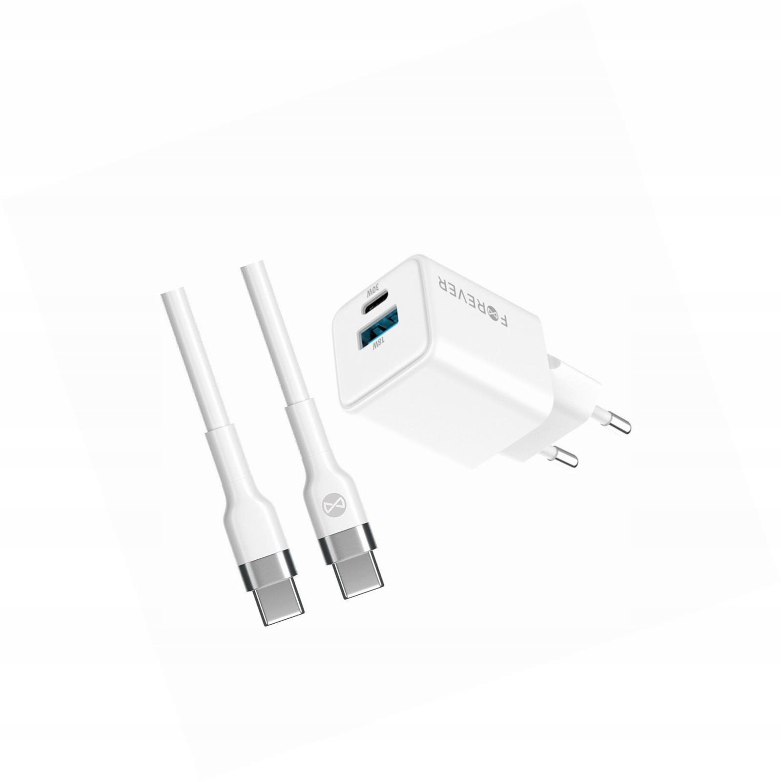 Szybka ładowarka GaN 30W Usb i Usb-c z kablem do Samsung Galaxy Z Flip 5
