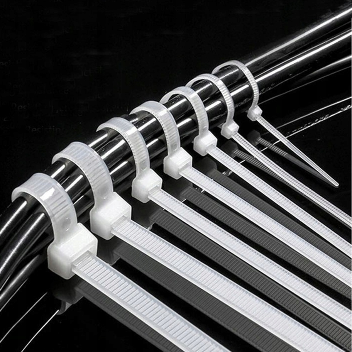 OPASKI ZACISKOWE KABLOWE TRYTKI 5x400 30SZT BIAŁE Kod producenta zacisk