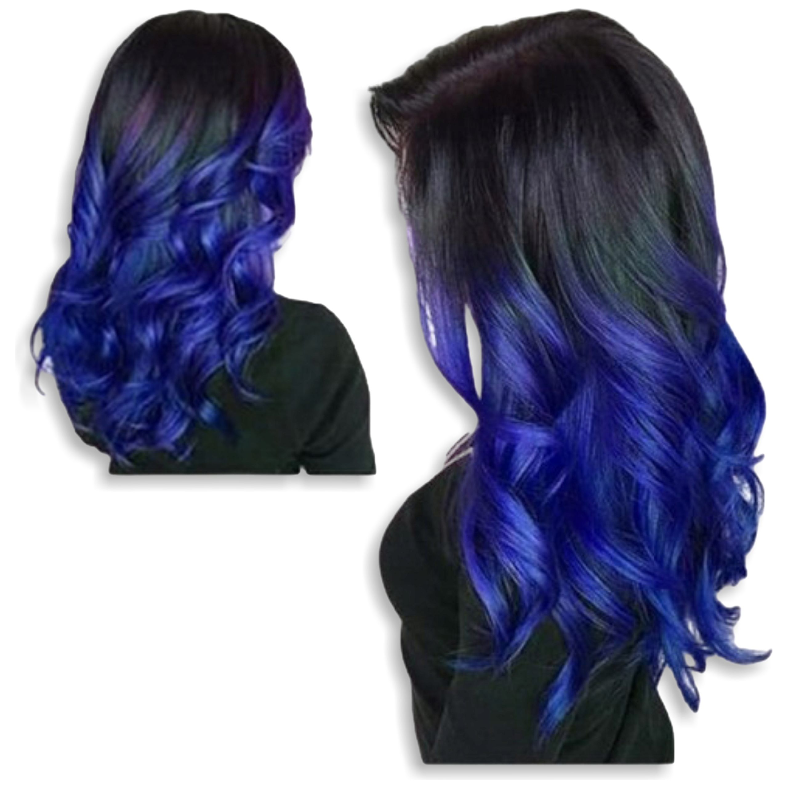 Dámská paruka s dlouhými vlasy Ombre, vlnitá, přírodní vzhled