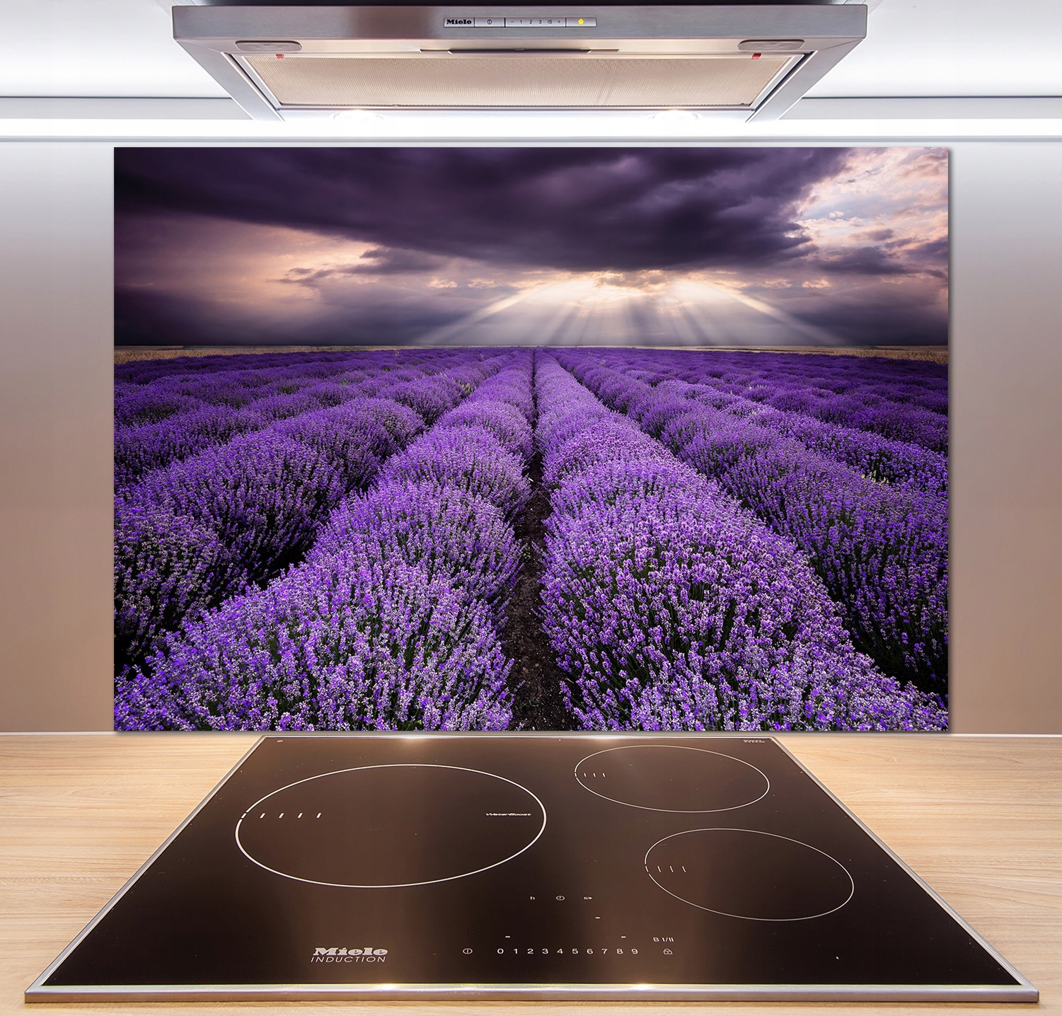 

Panel dekor szkło Pole lawendy 100x70 cm + Klej