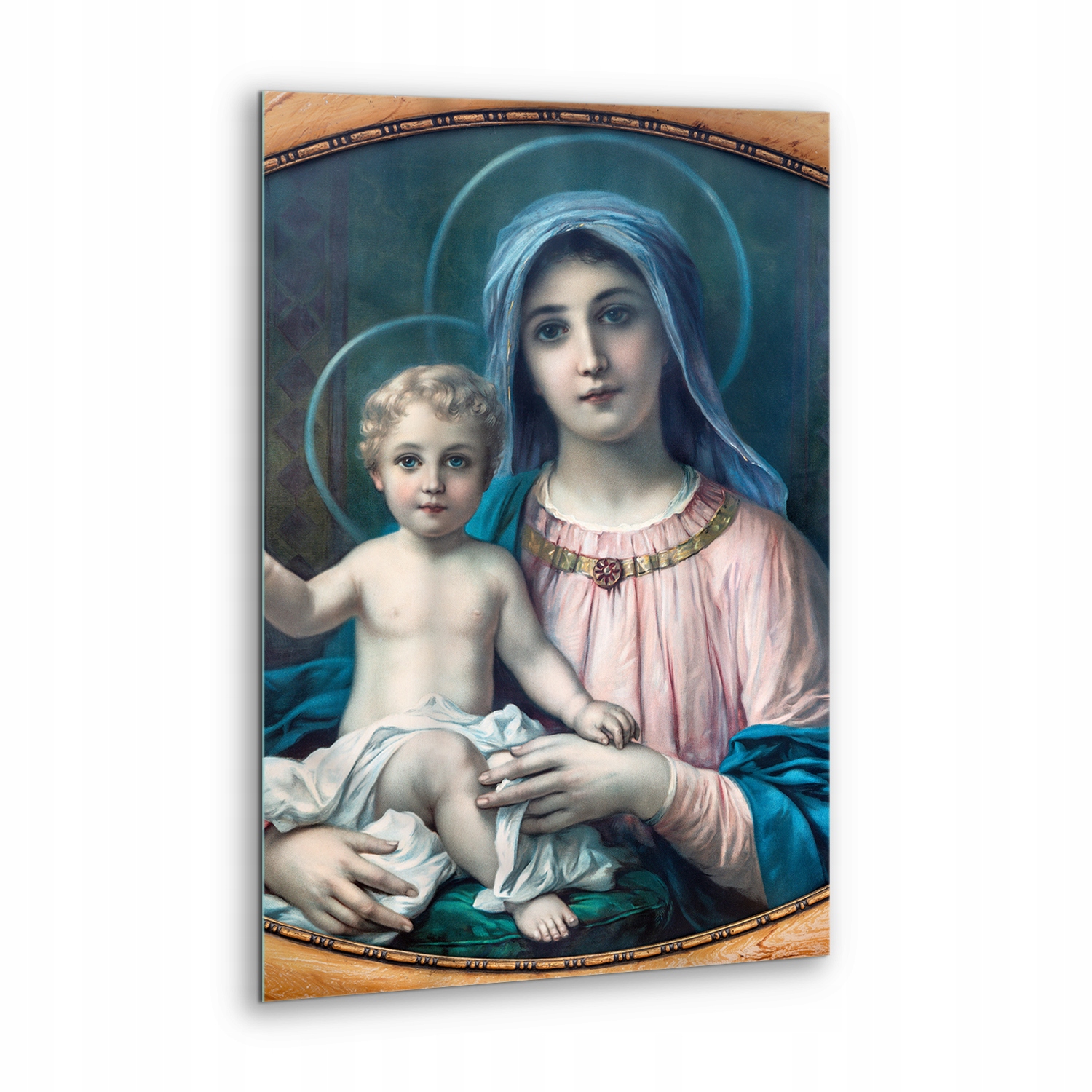 Skleněný obraz Náboženská Panna Maria s Ježíšem