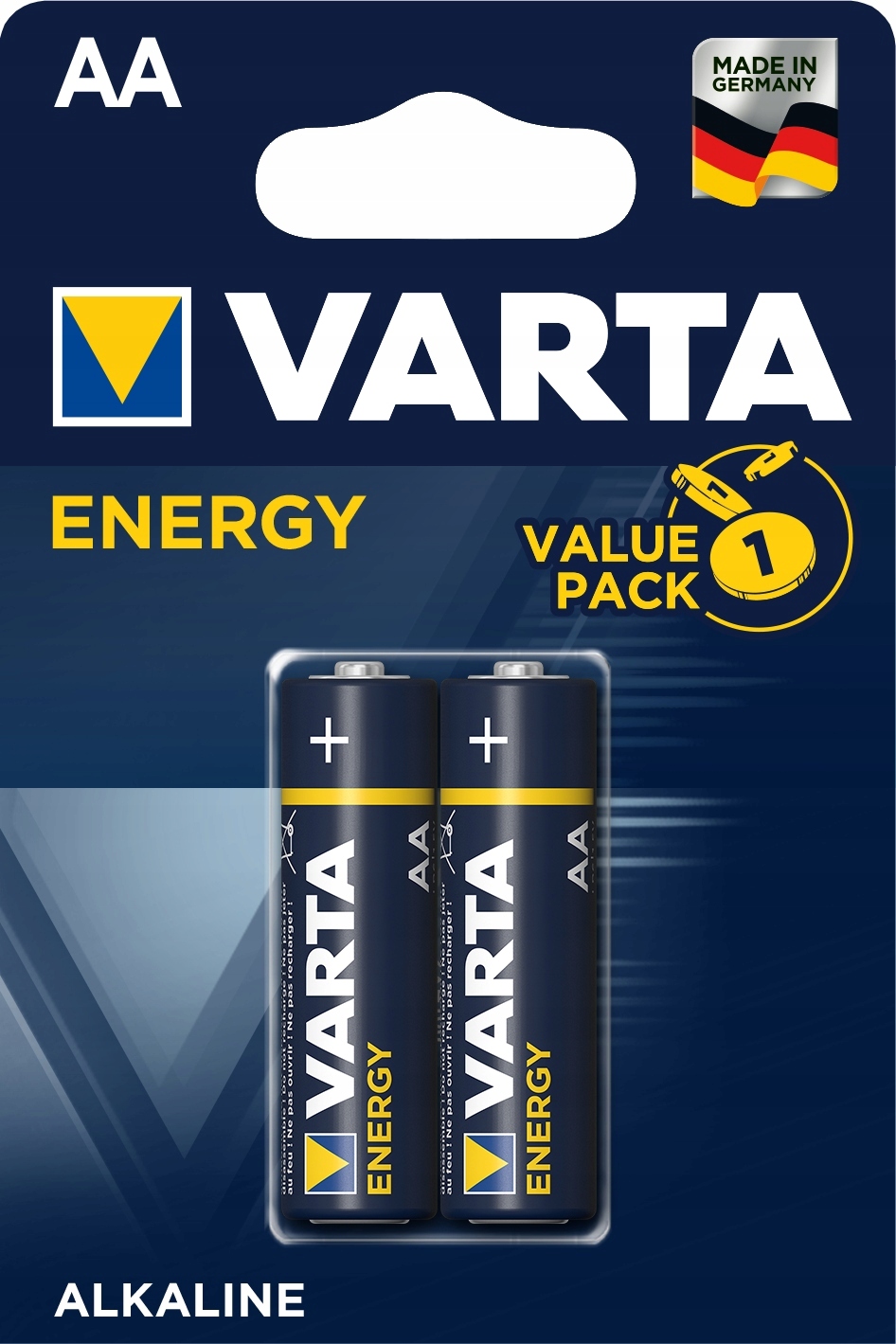 VARTA Energy 2szt. Baterie Alkaliczne AA LR06 R6